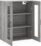 vidaXL - Wandkast - 69,5x34x90 - cm - grijs - sonoma - eikenkleurig
