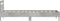 vidaXL - Bedframe - met - hoofdeinde - bewerkt - hout - betongrijs - 90x190 - cm