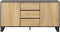 ELDA - Sideboard - Lichte houtkleur/Donkerbruin - MDF