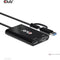 Club 3D CAC-1611 - USB Gen1 Type-C/-A naar Dual HDMI (4K/30Hz) / VGA (1080/60Hz) - Zwart