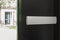 AXA Curve Plus - Briefplaat - Geluidsdempend tocht- en waterdicht - Aluminium geslepen (340 x 74 mm)