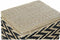 Wasmand DKD Home Decor Natuurlijk Zwart Polyester Koloniaal Vezel (43 x 32 x 50,5 cm)