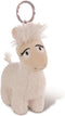 Nici Sleutelhanger Lady Lama Junior 10 Cm Pluche Wit