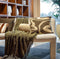 Dutch Decor ROXY - Kussenhoes 45x45 cm - Military Olive - groen met wit - met rits - zonder binnenkussen