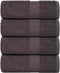 vidaXL - Zeepdoekjes - 4 - st - 30x30 - cm - 360 - g/m² - 100% - katoen - antracietkleurig