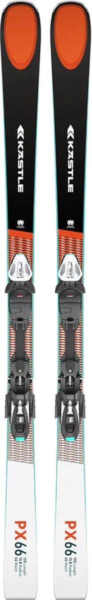 Kästle PX66 - Piste ski's - 156 cm - Unisex - Inclusief bindingen zwart/wit