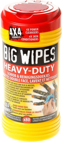 Handreinig doekjes Big Wipes Heavy Duty 80 stuks (Prijs per stuk)