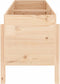 vidaXL - Plantenbak - verhoogd - 160x50x57 - cm - massief - grenenhout