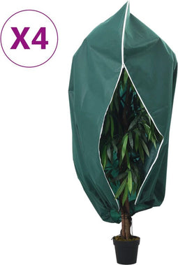 vidaXL - Plantenhoezen - met - ritssluiting - 4 - st - 70 - g/m² - 3,14x2,5 - m