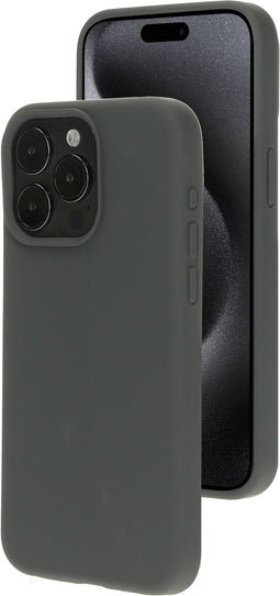 Mobiparts iPhone 15 Pro Max - Silicone Cover - Soft-touch - Urban Grey