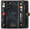 Caseme - Geschikt voor Samsung Galaxy S23 - Vintage 2 in 1 portemonnee hoes - Zwart