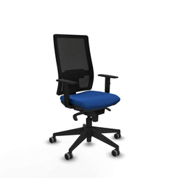 Piqueras y Crespo 1D066G0 - Bureaustoel - Verstelbare hoogte met armleuning - Blauw