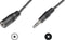 Mercodan AK-510200-030-S - Jackplug Audio Aansluitkabel 3,5 mm - 2,50 m - Zwart