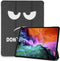 imoshion Tablet Hoes - Geschikt voor iPad Pro 12.9 (2020) / Pro 12.9 (2018) - Design Trifold Bookcase - Don't touch