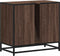 vidaXL - Wastafelkast - 65x33x60 - cm - bewerkt - hout - bruin - eikenkleur