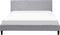 FITOU - Tweepersoonsbed - Lichtgrijs - 180 x 200 cm - Polyester