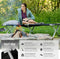 tectake® XL Veldbed - Campingbed Aluminium - Lichtgewicht tot 150 kg - zwart