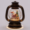 Anna's Collection Sneeuwbol/snowglobe lantaarn - 13,5 x 20 cm - met LED verlichting