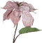 PTMD Leaves Plant Poinsettia Kunsttak - 13 x 27 x 70 cm - Velvet roze