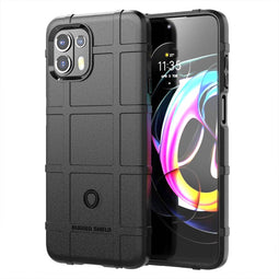 imoshion Hoesje Geschikt voor Motorola Edge 20 Lite Hoesje Siliconen - imoshion Rugged Shield Backcover - Zwart
