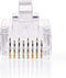 RJ45-Connector - Male - Solid UTP CAT6 - Recht - Verguld - 10 Stuks - PVC - Transparant - Envelop