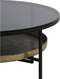 Light & Living Rowdy Salontafel - Zwart/Antiek Brons - Ø88x40cm