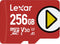 Lexar Play - microSDXC UHS-I - 256GB 150MB/s Class 10 U3 V30 - Rood