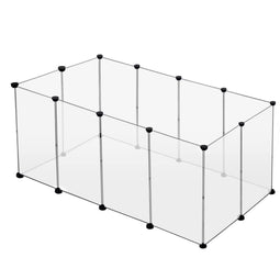 EUGAD Huisdieren ren - Modulair en uitbreidbaar - 200 x 100 x 70 cm