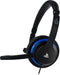 Bigben Interactive PS4OFCOMMUNICATOR - Mono Chat Headset - 270° Draaibare Microfoon - Blauw Zwart