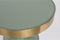Zuiver Glam Bijzettafel Rond 36 cm Groen/ Goud
