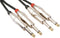HQ-Power Jack-kabel, 2 x jack 6.35 mm mannelijk, 2 x jack 6.35 mm mannelijk, mono, 5 m, perfect voor geluidsoverdracht