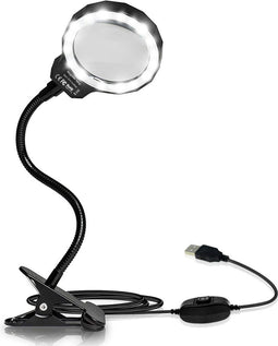 Loeplamp - Vergrootglas met LED verlichting - 3x en 10x vergroting - 10 cm diameter