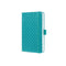 Sigel - notitieboek - Jolie Flair - A6 - hardcover - 174 pagina's - lijn - 80 grams papier - aqua groen - SI-JN102