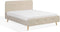RENNES - Tweepersoonsbed - Beige - 160 x 200 cm - Polyester