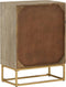 vidaXL - Dressoir - 55x30x76 - cm - massief - mangohout - en - ijzer
