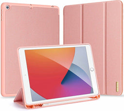 Dux Ducis Domo - Book Case voor iPad 10.2 Inch (2019/2020/2021) - Stylus pen houder - Roze