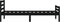 vidaXL - Bedframe - massief - hout - zwart - 90x190 - cm