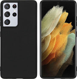 iMoshion Hoesje Geschikt voor Samsung Galaxy S21 Ultra Hoesje Siliconen - iMoshion Color Backcover - Zwart