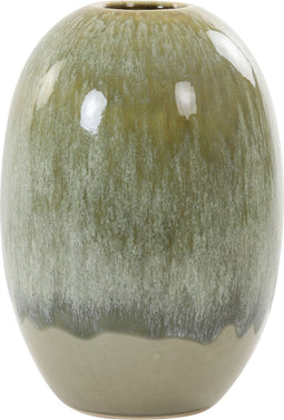 Light&living Vaas Ø21x30,5 cm BIACCO keramiek olijf groen