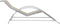 vidaXL - Ligbed - textileen - en - aluminium - crèmekleurig