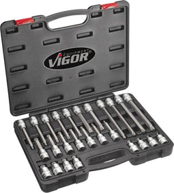 Vigor V1918 Dopsleutel-bitinzetset 1/2 (12.5 mm) 26-delig