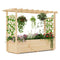 Coast Verhoogde Plantenbak - Massief Hout - 148 x 50 x 103 cm - Bruin