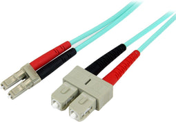 Startech A50FBLCSC2 - Glasvezel Netwerkkabel 10 Gigabit - 2 m Duplex LSZH Aqua
