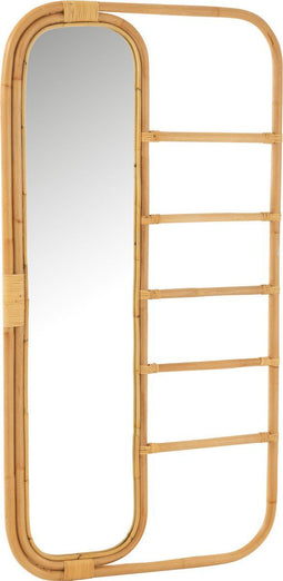 J-Line spiegel Ladder - rotan - naturel - 80 x 152 cm