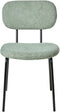 ADAIR - Eetkamerstoel set van 2 - Lichtgroen - Bouclé