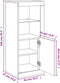 vidaXL - Dressoir - met - LED-verlichting - 41x37x100 - cm - betongrijs