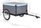 vidaXL - Fietstrailer - 65 - kg - zwart - en - blauw