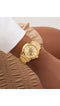 Mod. ANNETTE - Horloge - Gouden roestvrijstalen band - Geschenkdoos