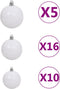 vidaXL - Kunstkerstboom - met - verlichting - kerstballen - dennenappels - 210 - cm