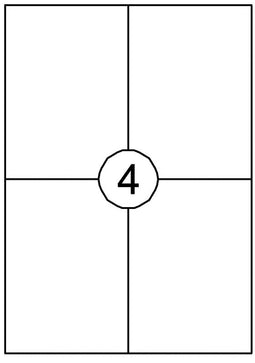 Etiket Quantore 105x148mm 400 stuks